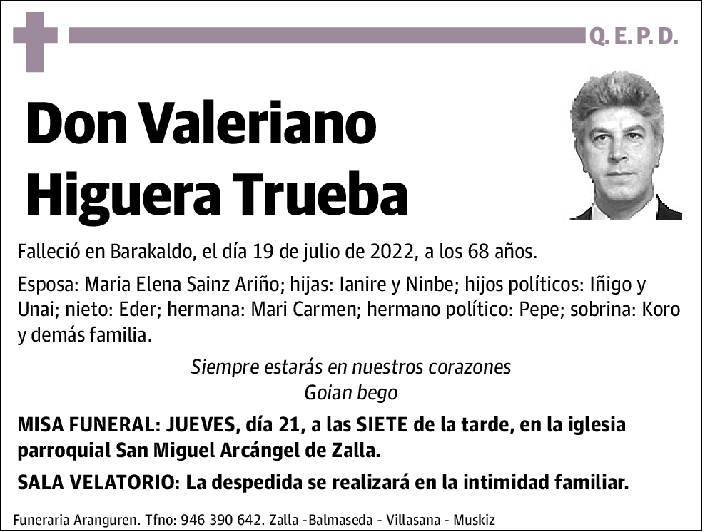 Valeriano Higuera Trueba