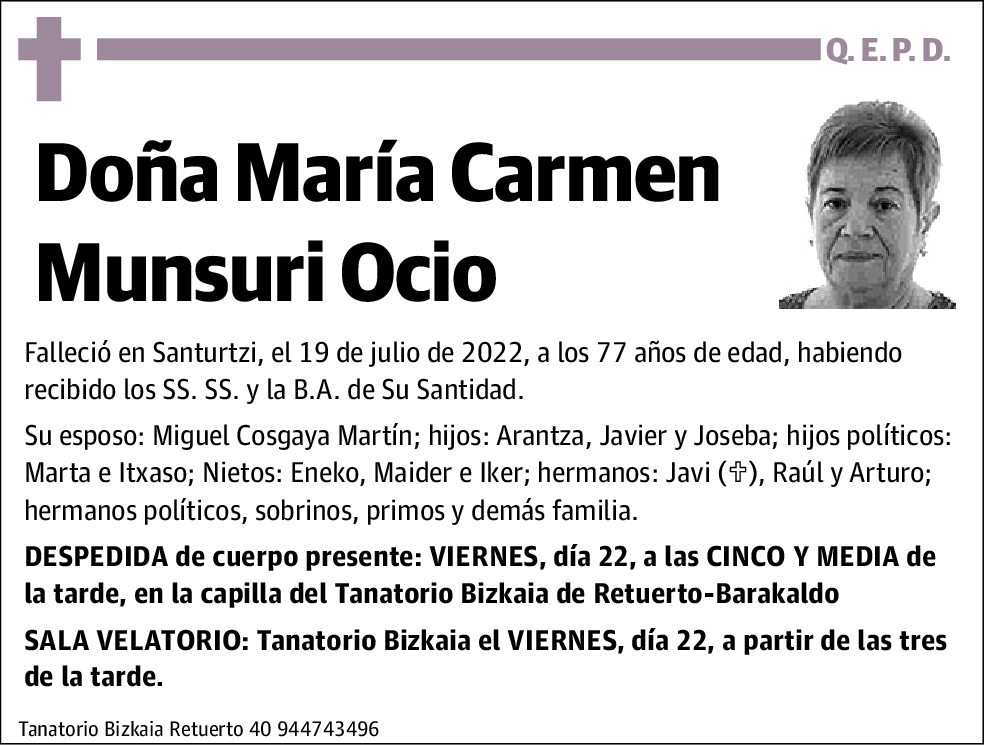 María Carmen Munsuri Ocio