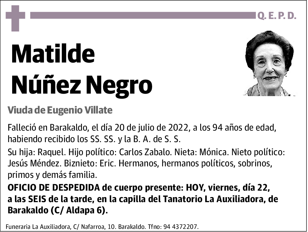 Matilde Núñez Negro