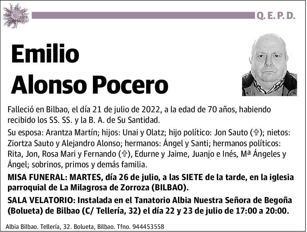 Emilio Alonso Pocero