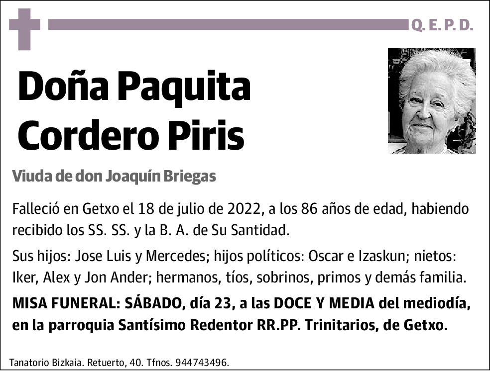 Paquita Cordero Piris