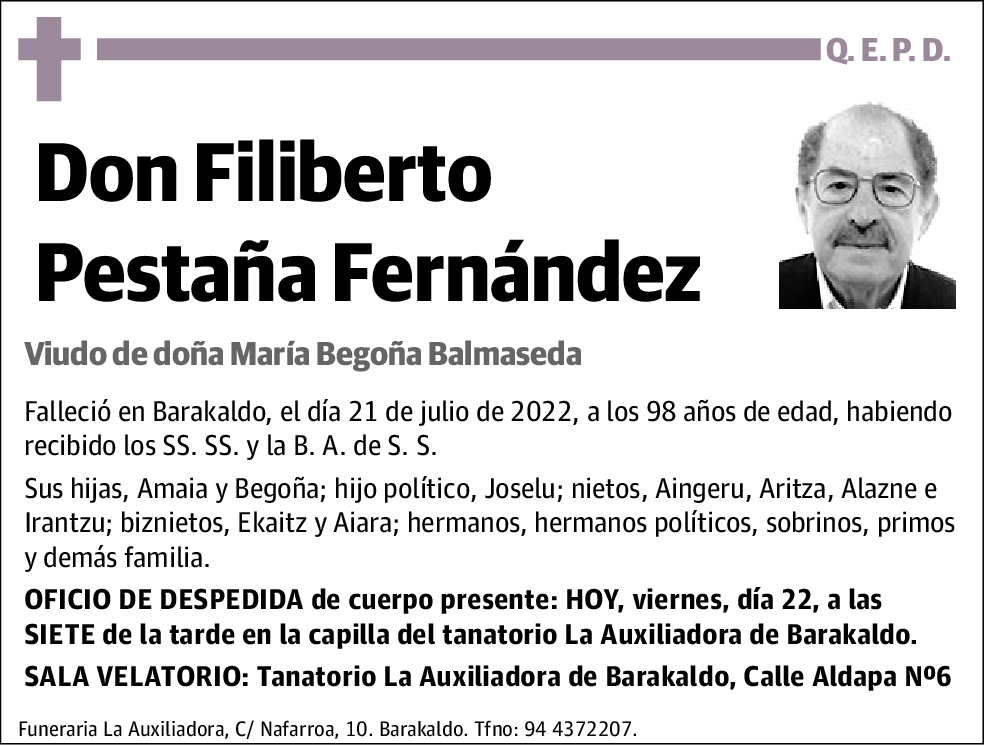 Filiberto Pestaña Fernández