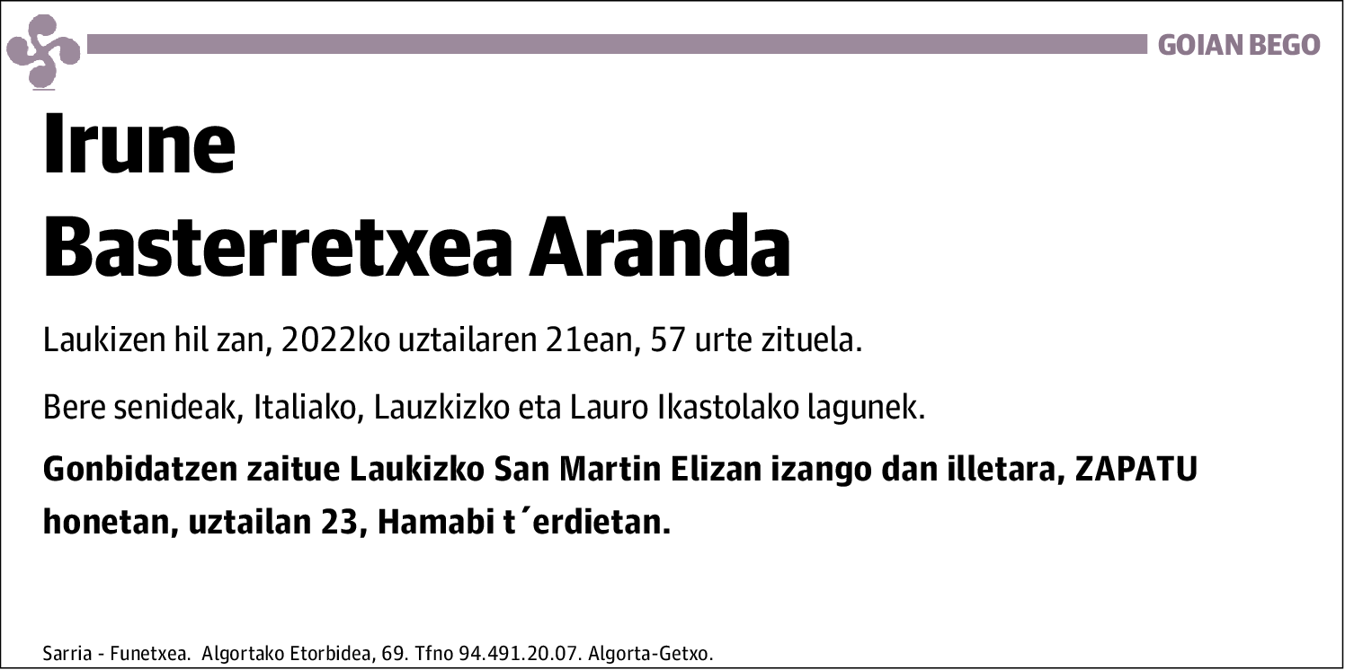 Irune Basterretxea Aranda