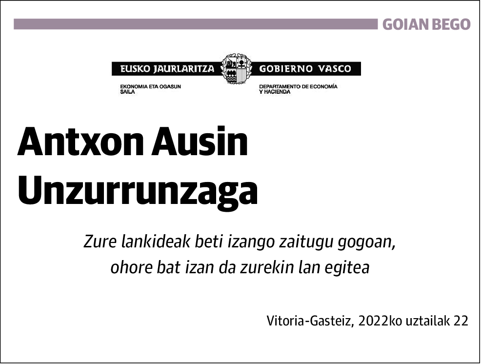 Antxon Ausin Unzurrunzaga