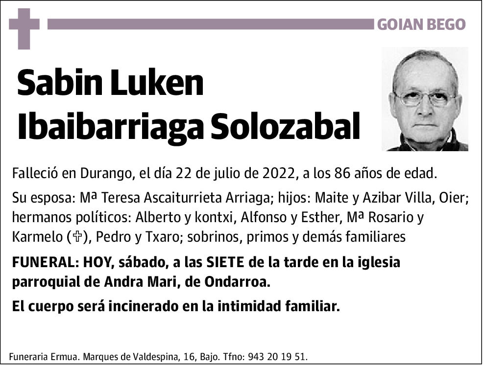 Sabin Luken Ibaibarriaga Solozabal