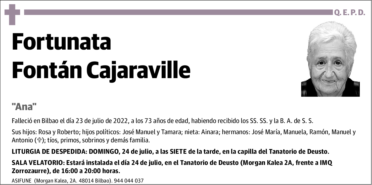 Fortunata Fontán Cajaraville