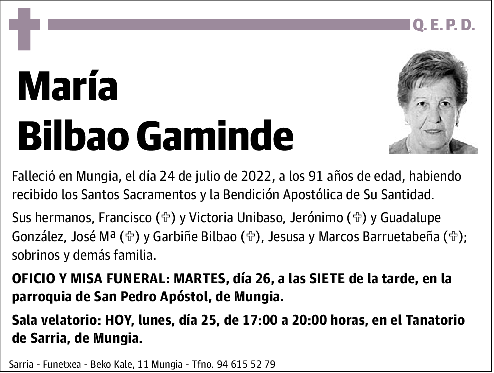 María Bilbao Gaminde