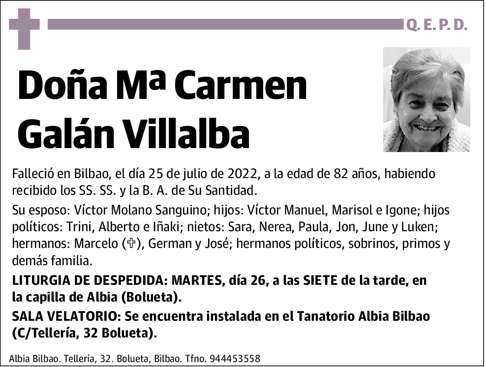 Mª Carmen Galán Villalba