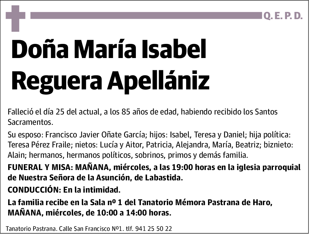 María Isabel Reguera Apellániz