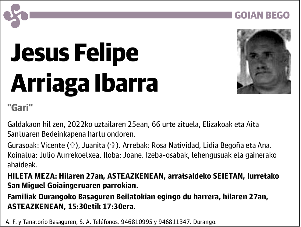 Jesus Felipe Arriaga Ibarra