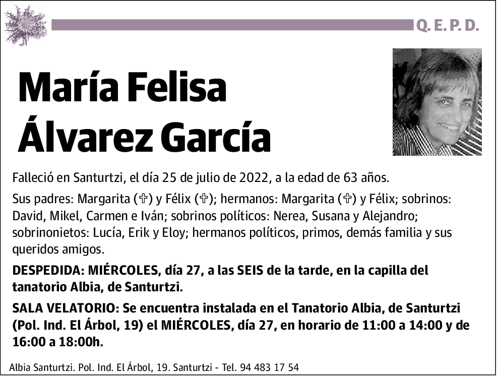 María Felisa Álvarez García