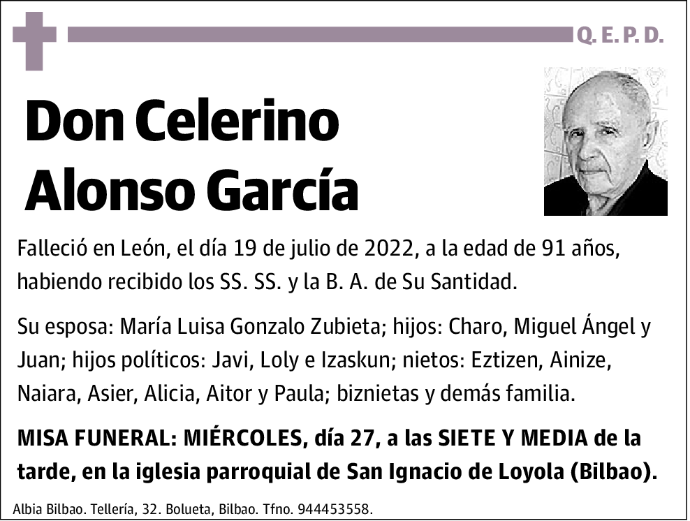 Celerino Alonso Garcia