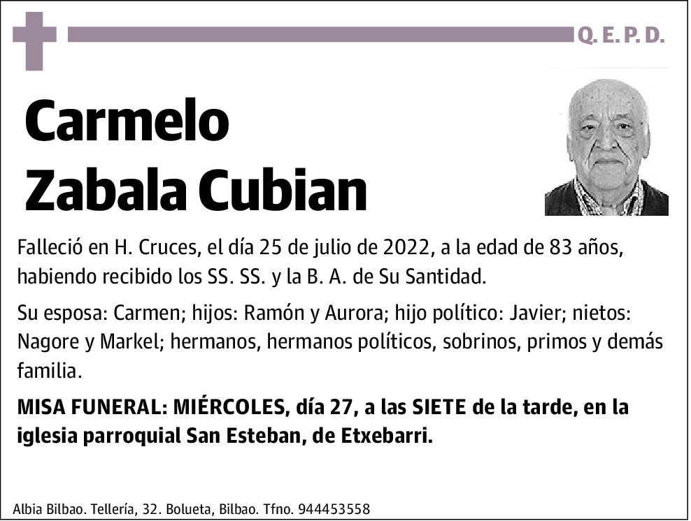 Carmelo Zabala Cubian