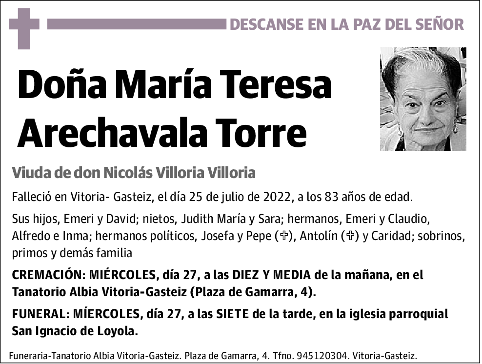María Teresa Arechavala Torre