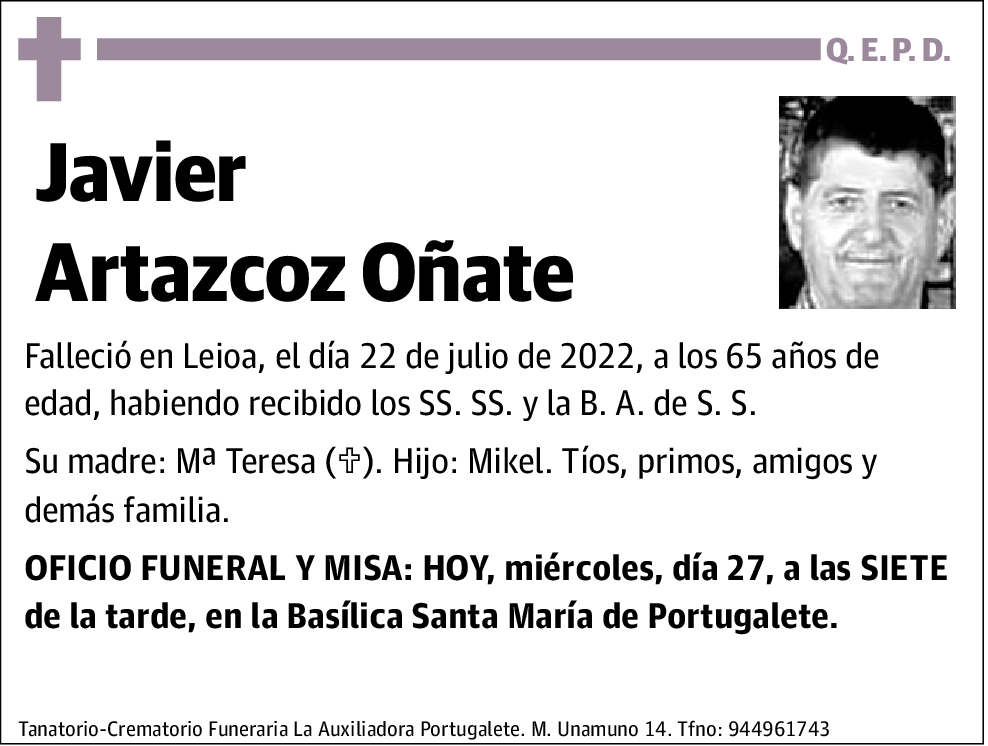 Javier Artazcoz Oñate