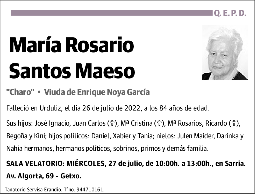 María Rosario Santos Maeso