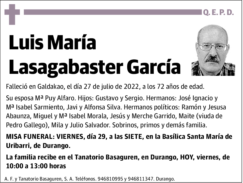 Luis María Lasagabaster García