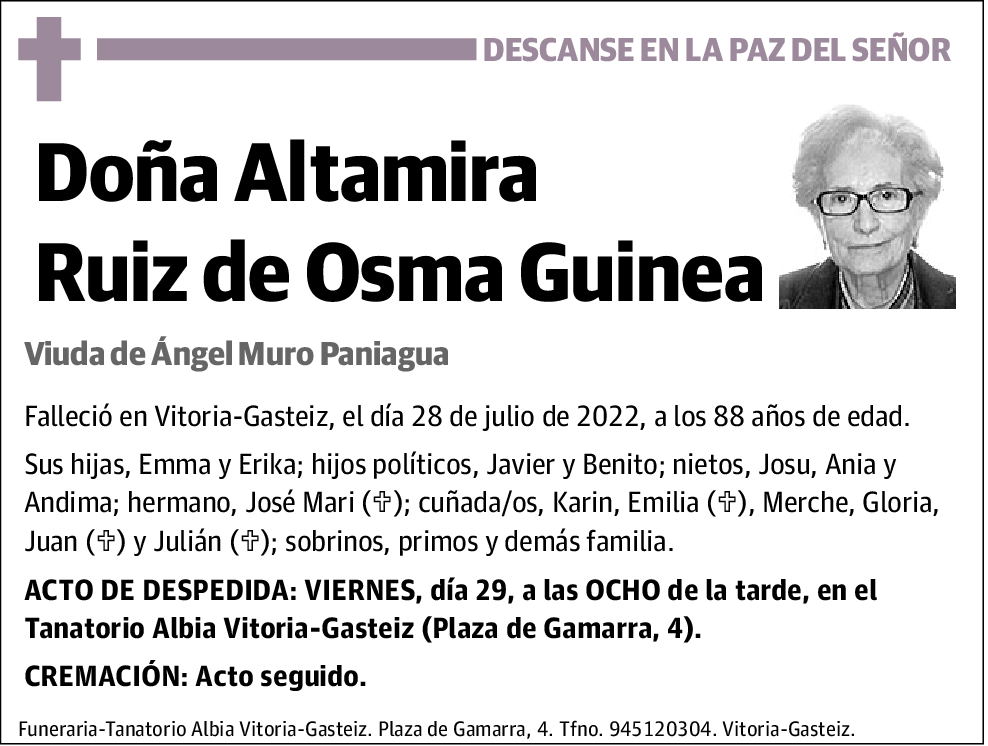 Altamira Ruiz de Osma Guinea