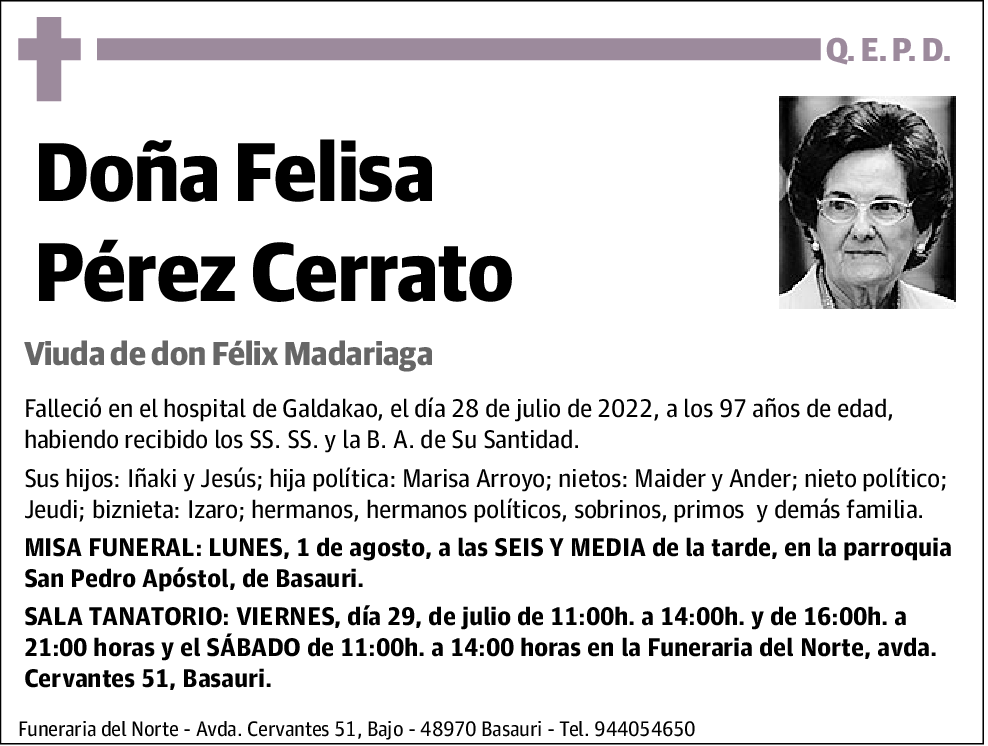 Felisa Pérez Cerrato