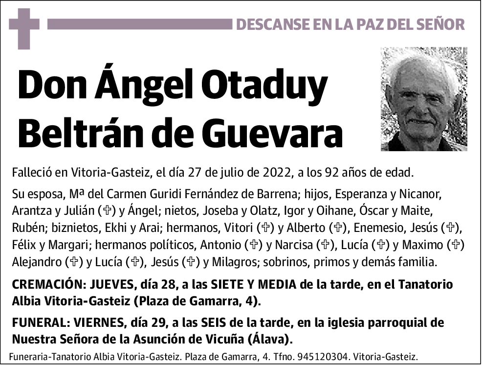 Ángel Otaduy Beltran de Guevara