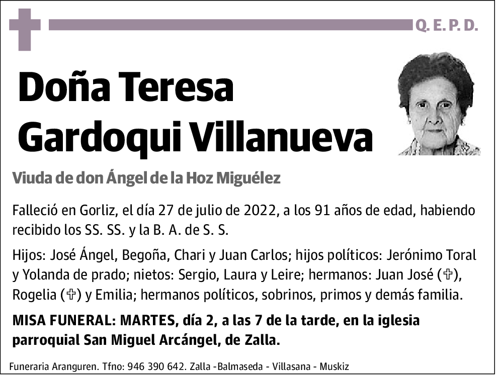 María Teresa Gardoqui Villanueva