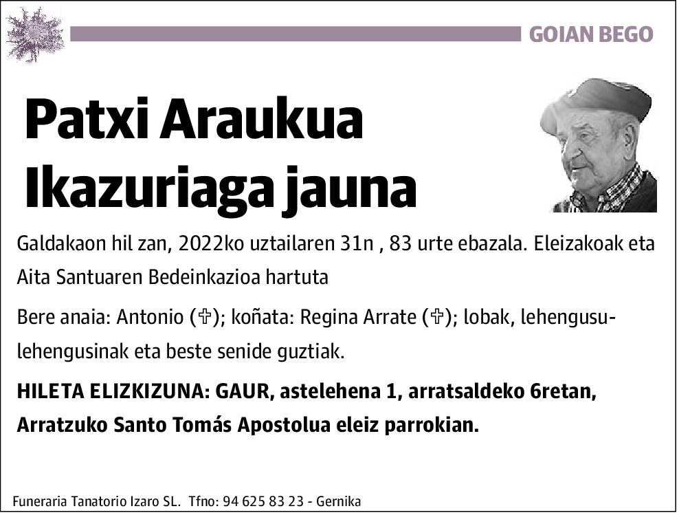 Patxi Araukua Ikazuriaga