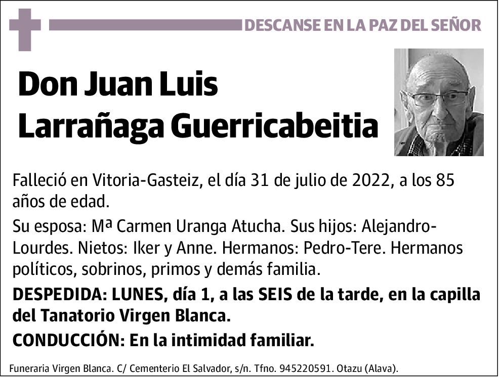 Juan Luis Larrañaga Guerricabeitia