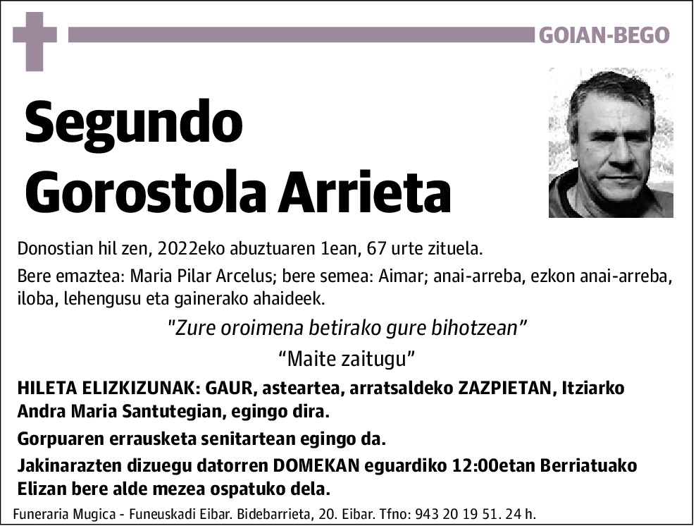 Segundo Gorostola Arrieta