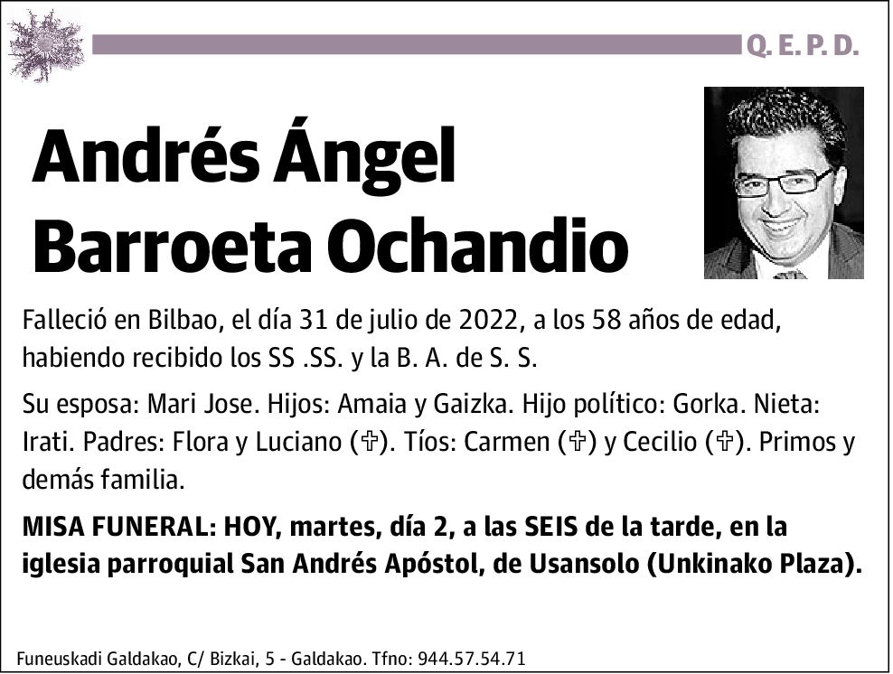 Andrés Ángel Barroeta Ochandio