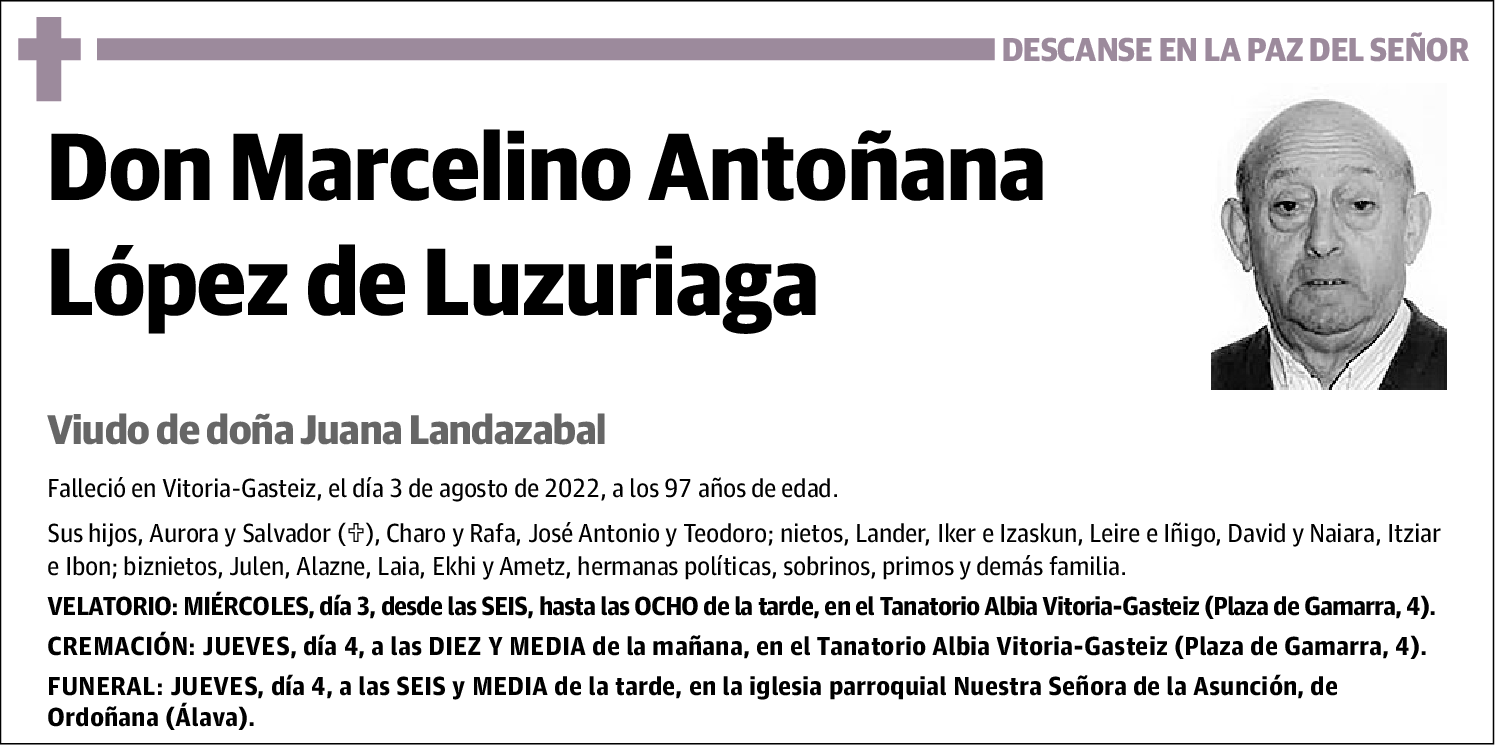 Marcelino Antoñana López de Luzuriaga