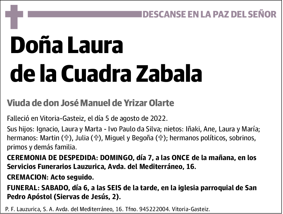 Laura de la Cuadra Zabala