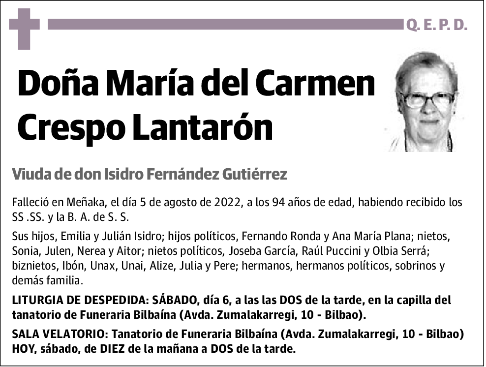 María del Carmen Crespo Lantarón