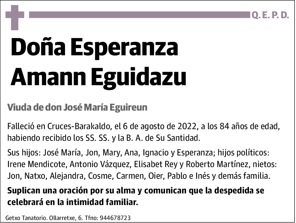 Esperanza Amann Eguidazu