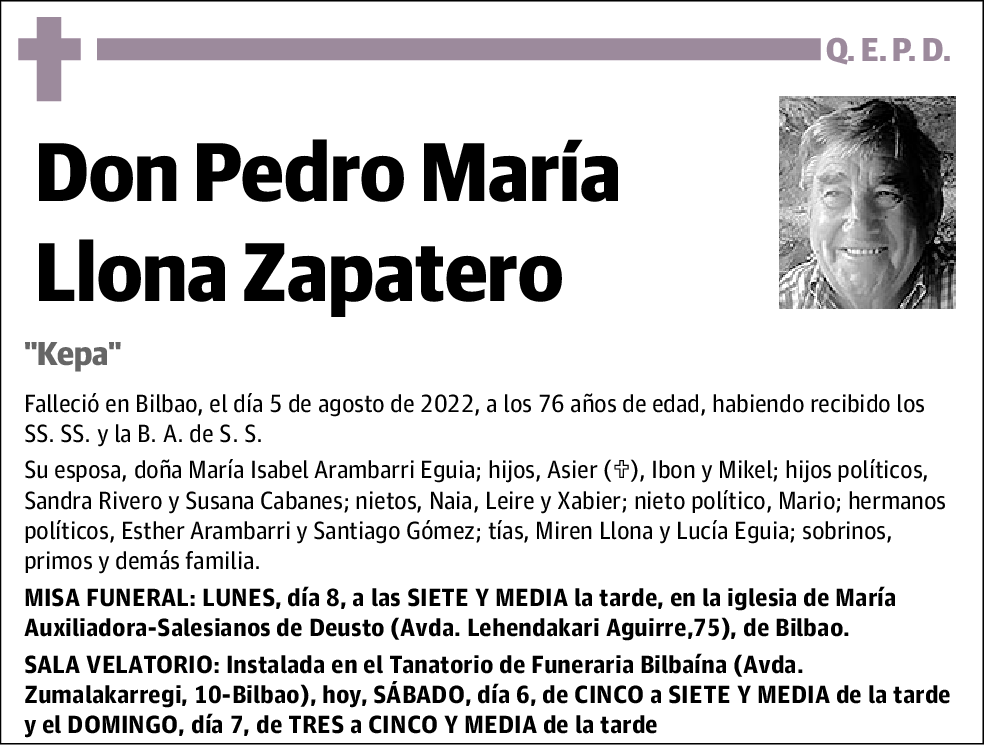 Pedro María Llona Zapatero