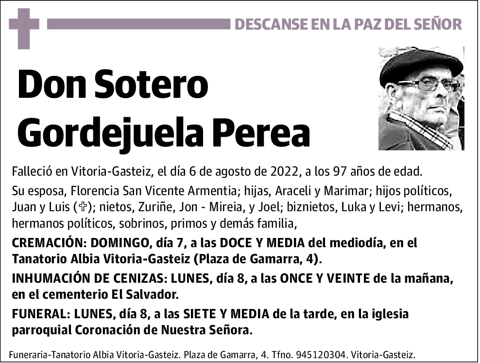 Sotero Gordejuela Perea