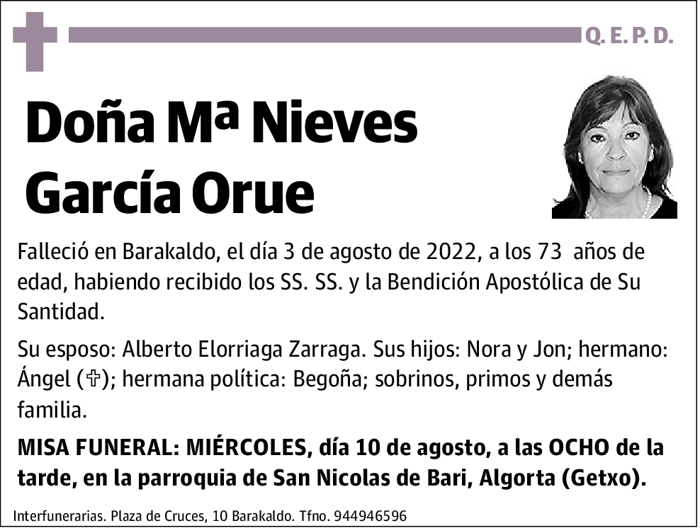 María Nieves García Orue