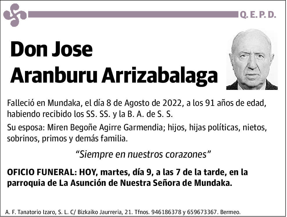 Jose Aranburu Arrizabalaga