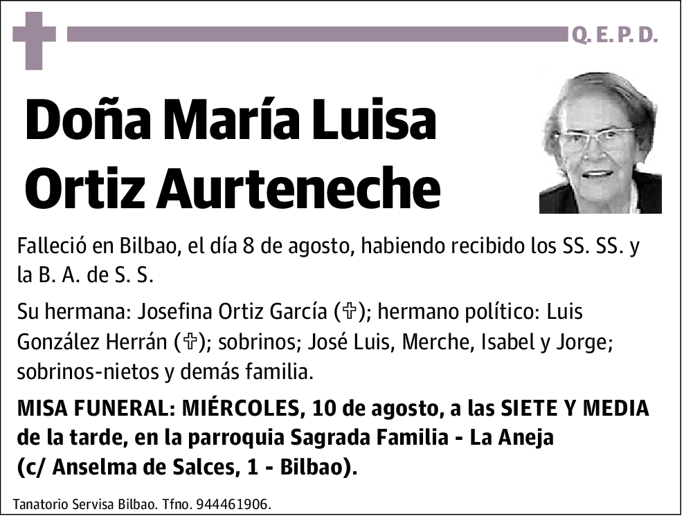 María Luisa Ortiz Aurteneche