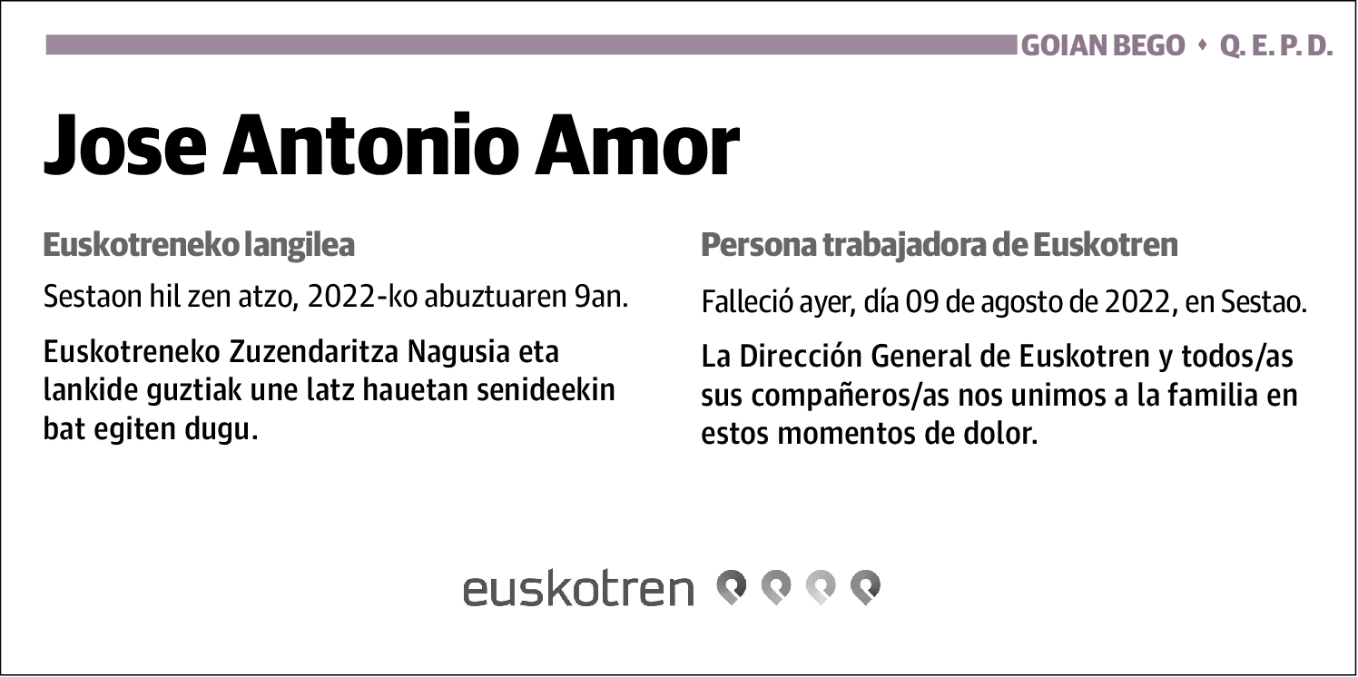 Jose Antonio (Euskotren) Amor