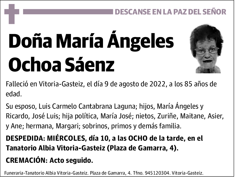 María Ángeles Ochoa Sáenz