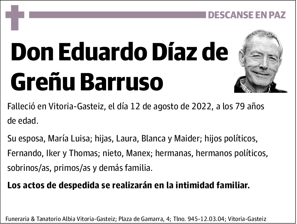 Eduardo Díaz de Greñu Barruso