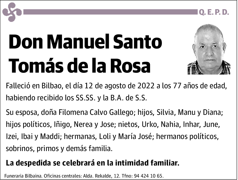 Manuel Santo Tomas de la Rosa