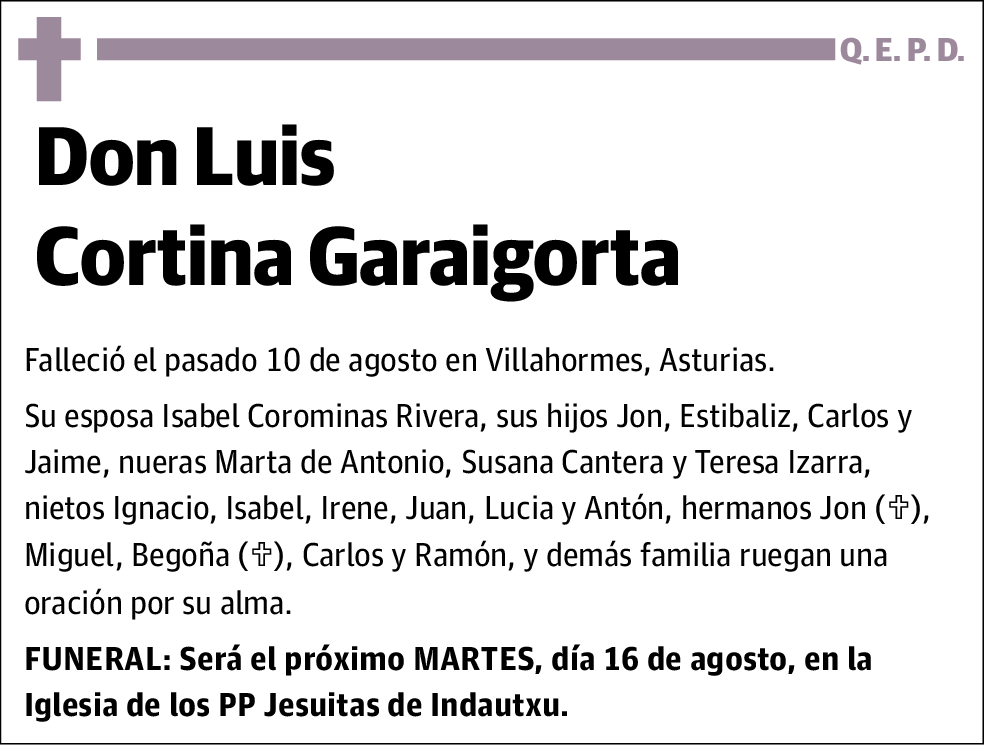 Luis Cortina Garaigorta