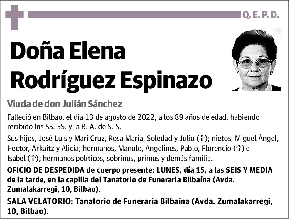 Elena Rodríguez Espinazo