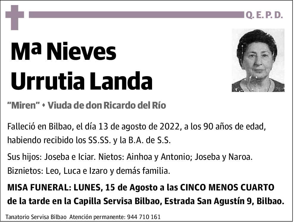 María Nieves Urrutia Landa