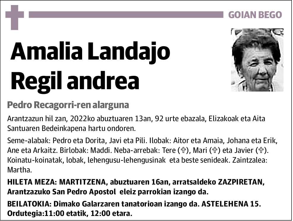 Amalia Landeajo Regil