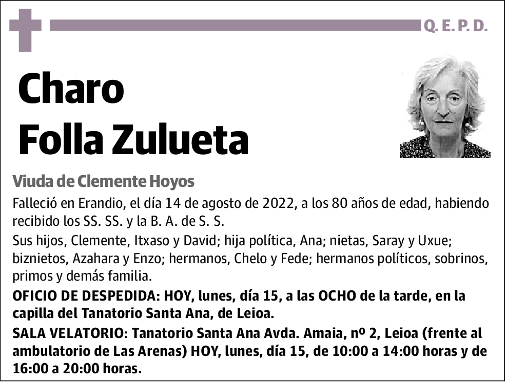 Charo Folla Zulueta