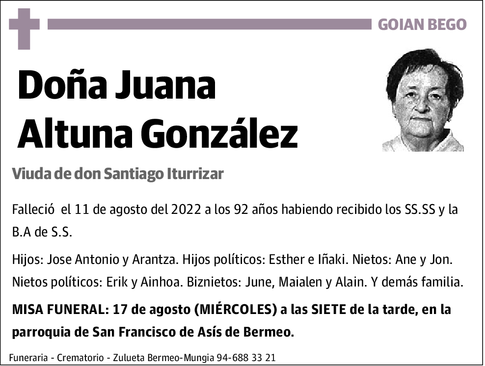 Juana Altuna González