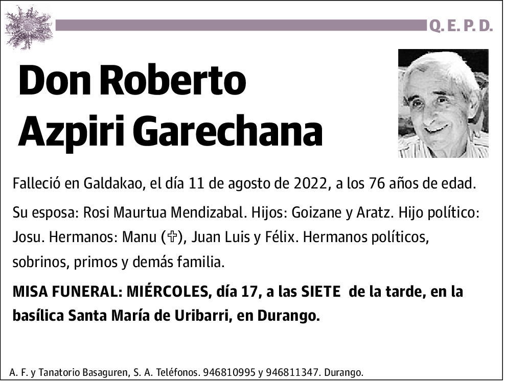 Roberto Azpiri Garechana