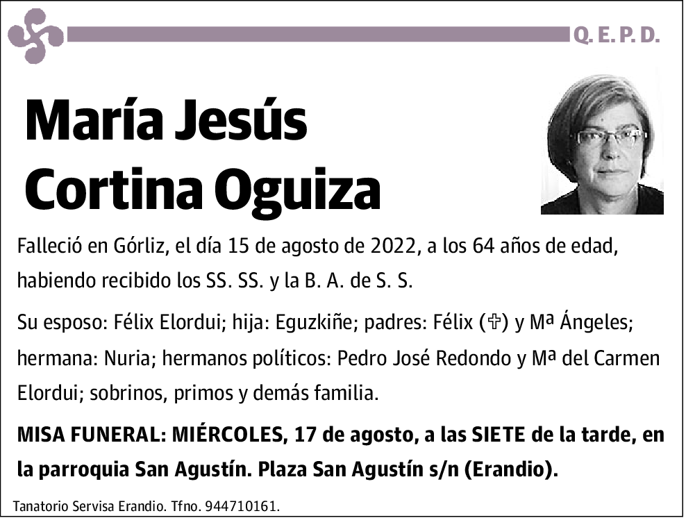 María Jesús Cortina Oguiza